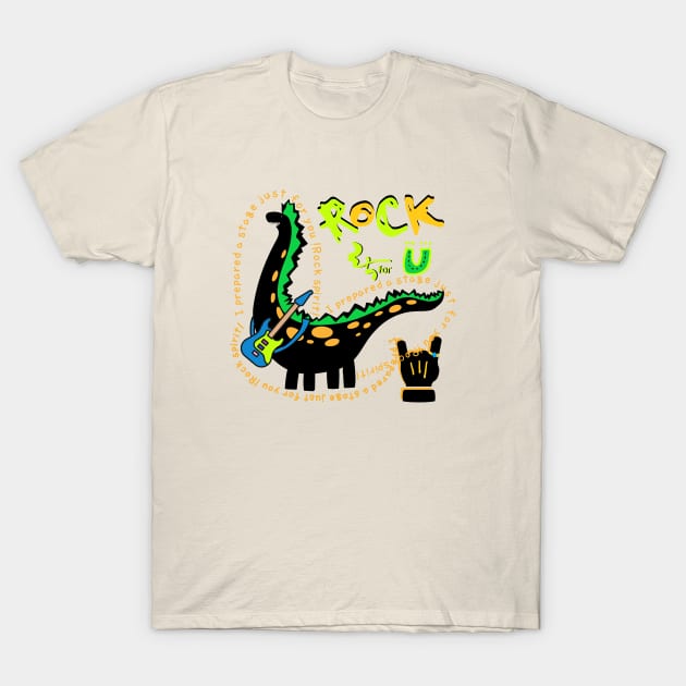 rock spirit, dinosaur T-Shirt by zzzozzo